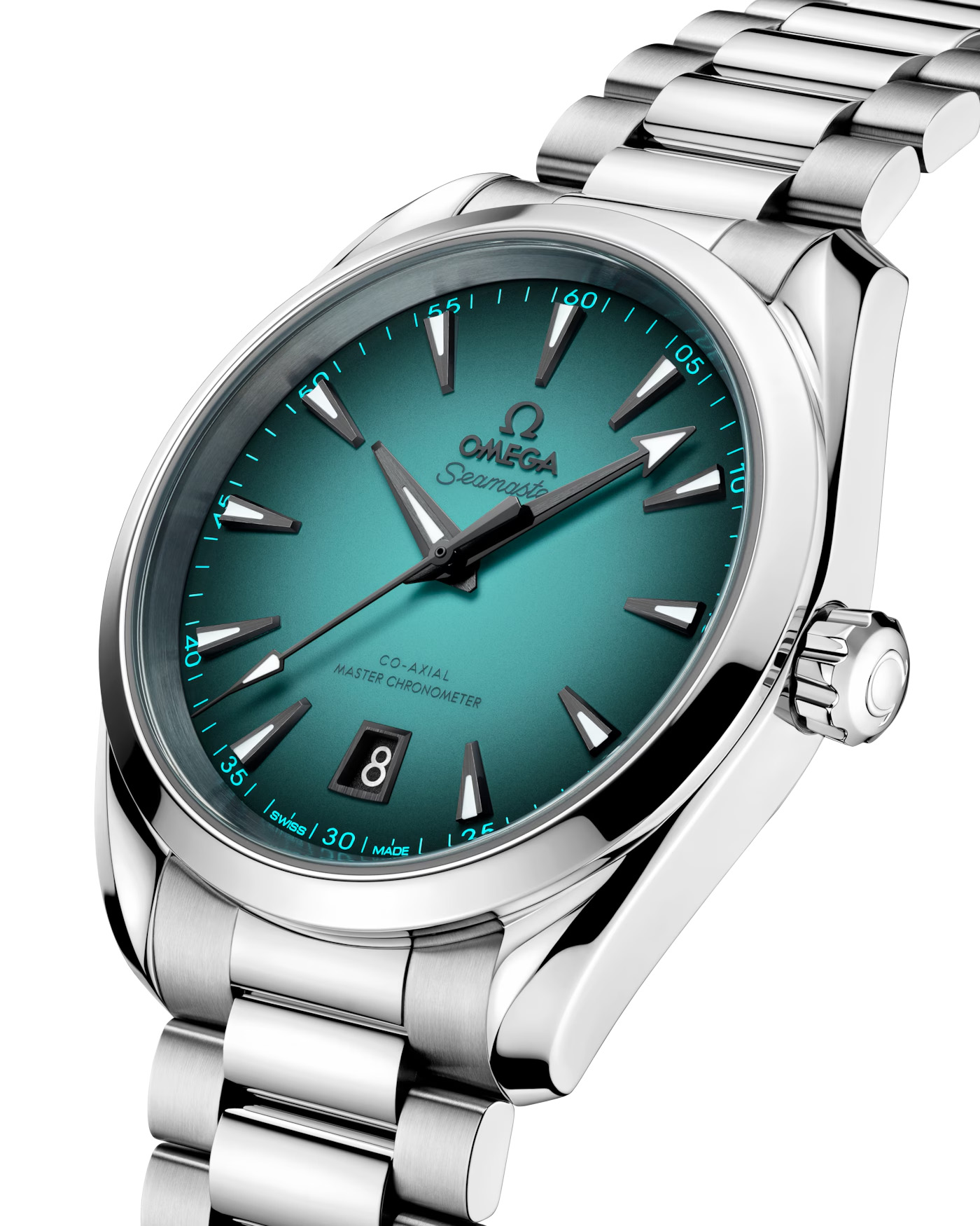 2025 Omega Aqua Terra 150M Turquoise Dial 38mm 220.10.38.20.03.005