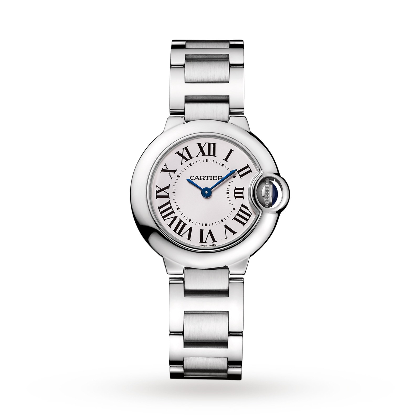 Cartier Ballon Bleu De Cartier Watch 28mm, Quartz Movement, Steel-P17310326