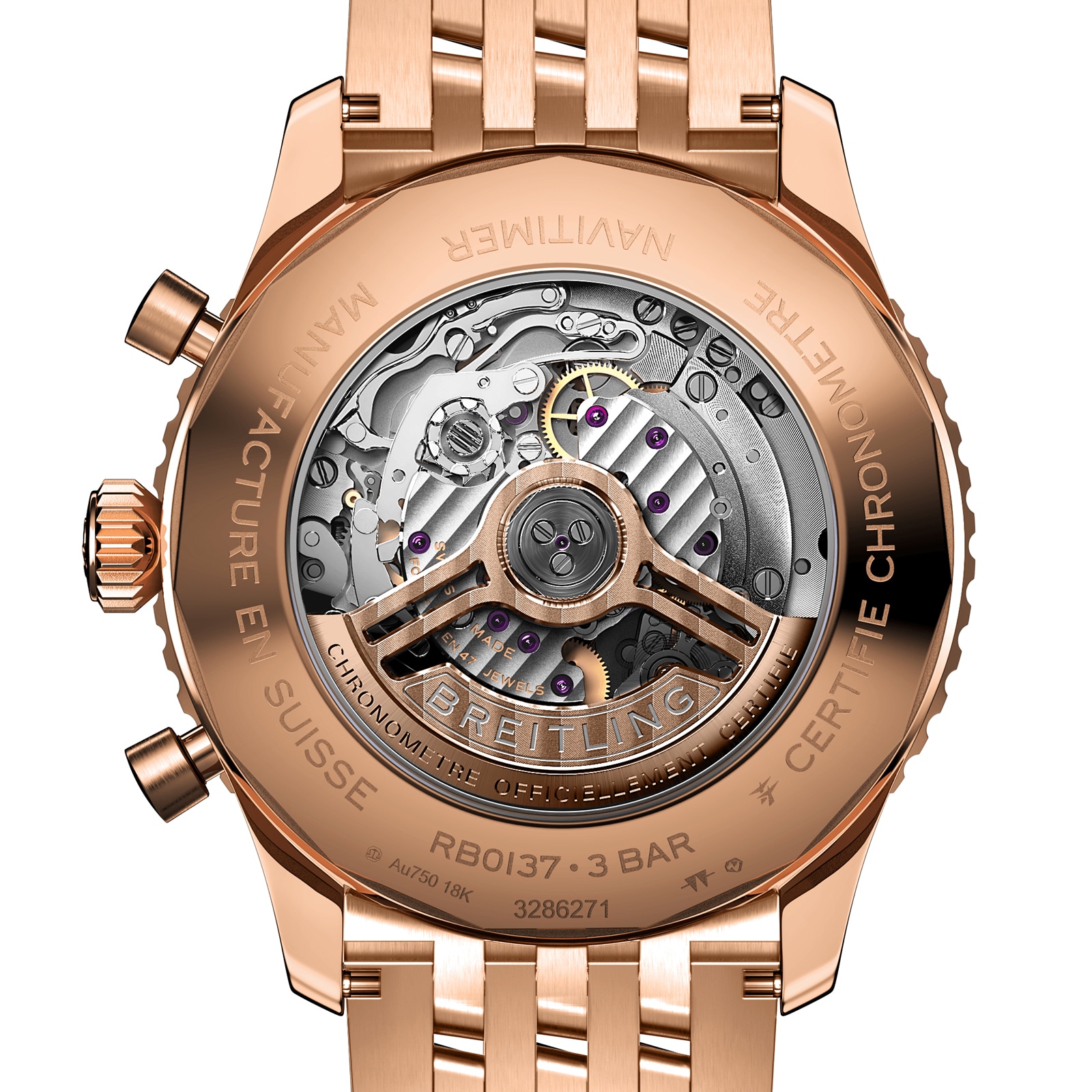 Breitling Navitimer B01 Chronograph 46mm Mens Watch Silver-P17532102