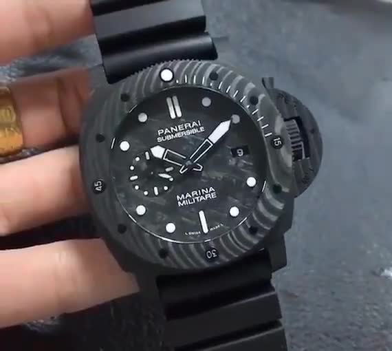 Panerai Submersible Marina Militare Carbotech Automatic Men's Watch PAM00979