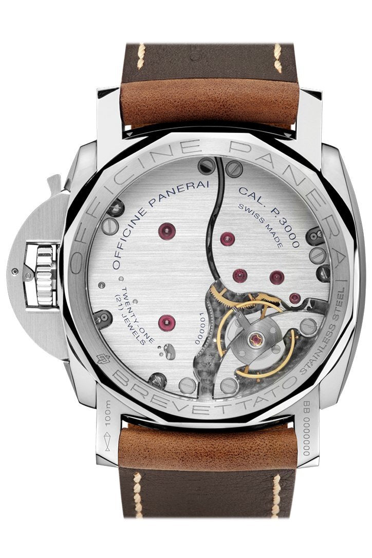 Panerai Luminor 1950 3 Days Acciaio 47mm Black Dial Men's Watch Pam00372