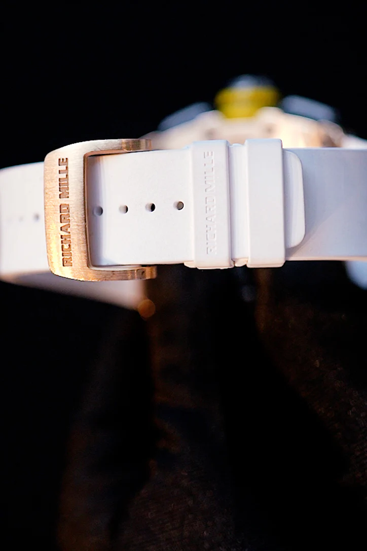 Richard Mille Flyback Chronograph Transparent Dial Rose Gold Men's Watch RM11-03