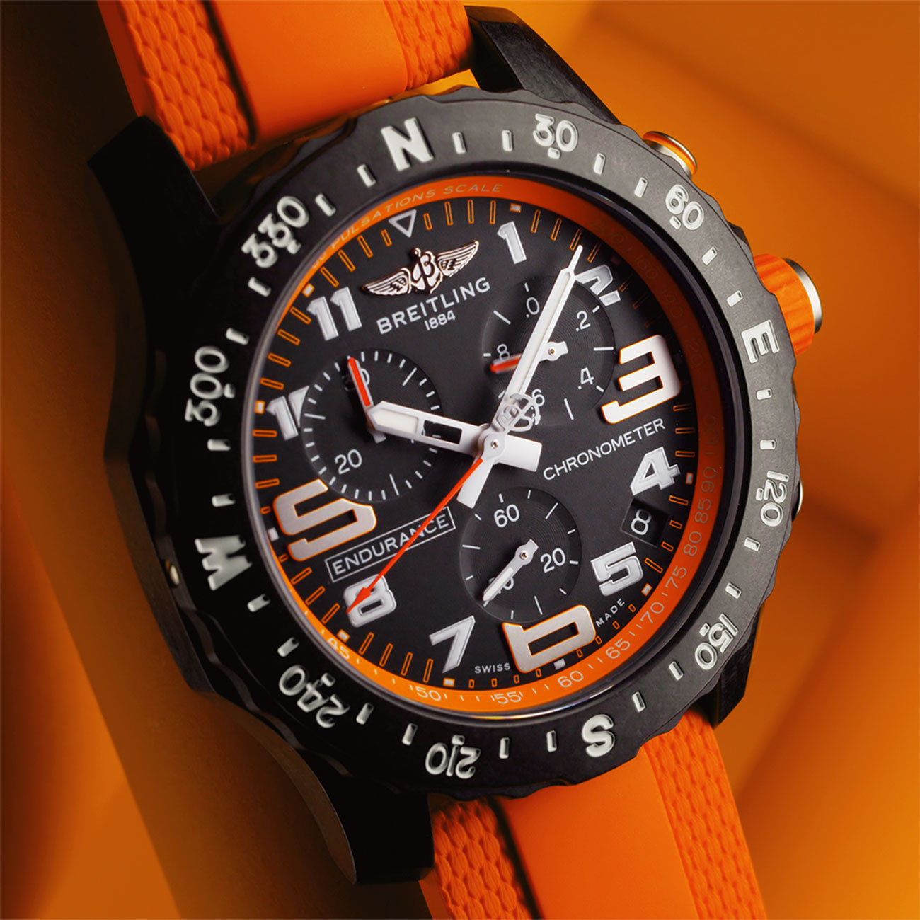 Breitling Endurance Pro 44mm Mens Watch Orange-P17531889