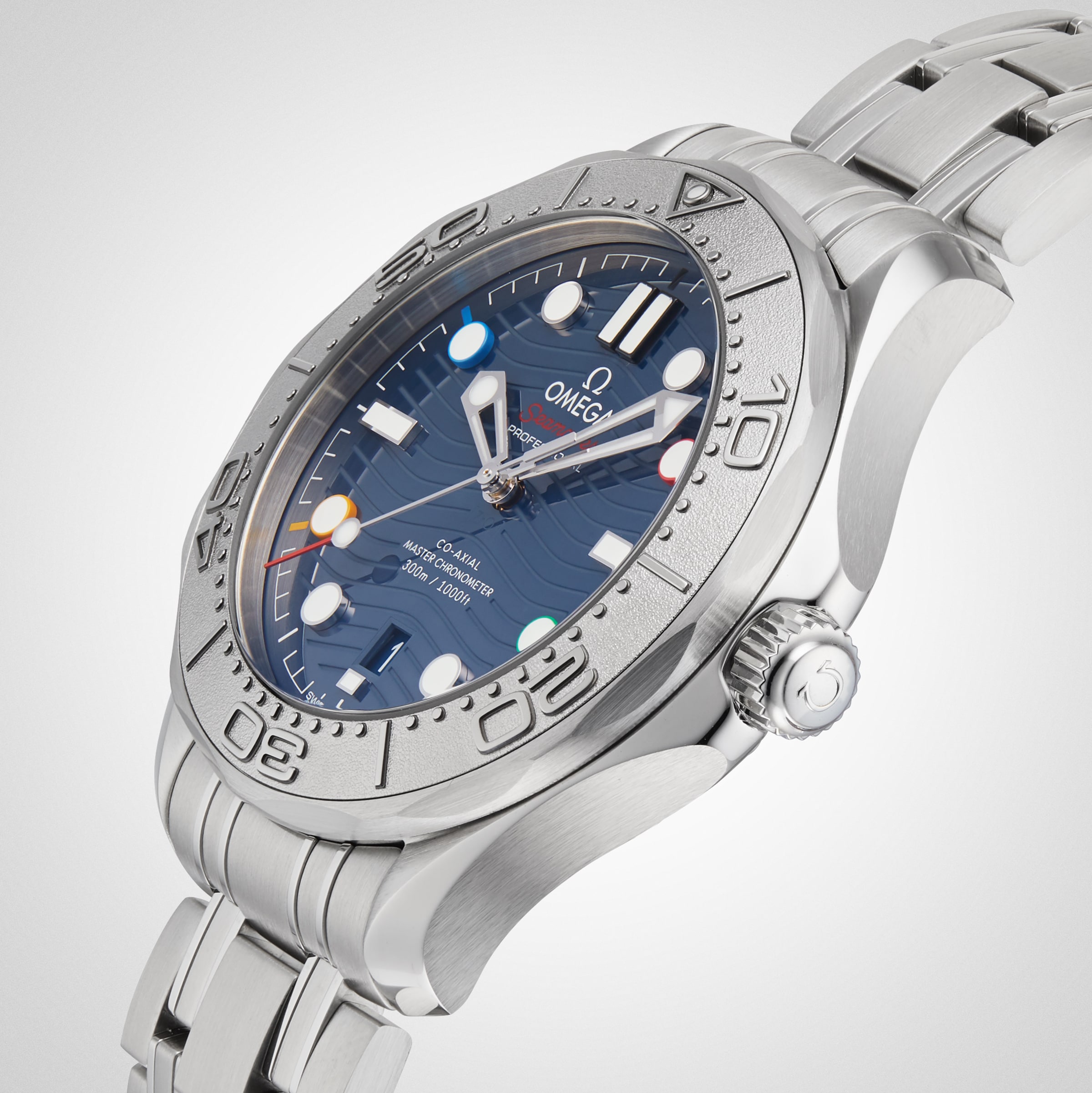 Omega Seamaster "Beijing 2022" Diver 300M Co-Axial Master Chronometer 42mm Mens Watch-P17331789