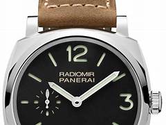 Panerai Radiomir 10 Days GMT Black Dial Brown Leather Strap Men's Watch PAM00323