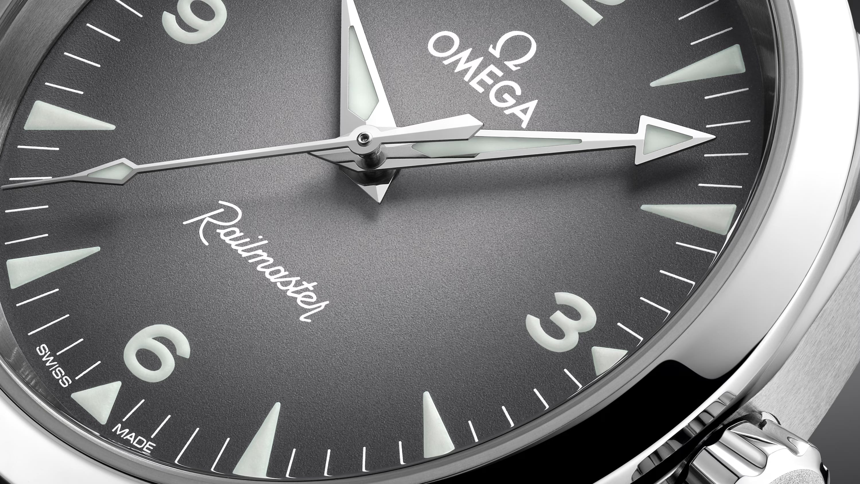 2025 Omega 235.12.38.20.06.001 Railmaster on Leather Strap