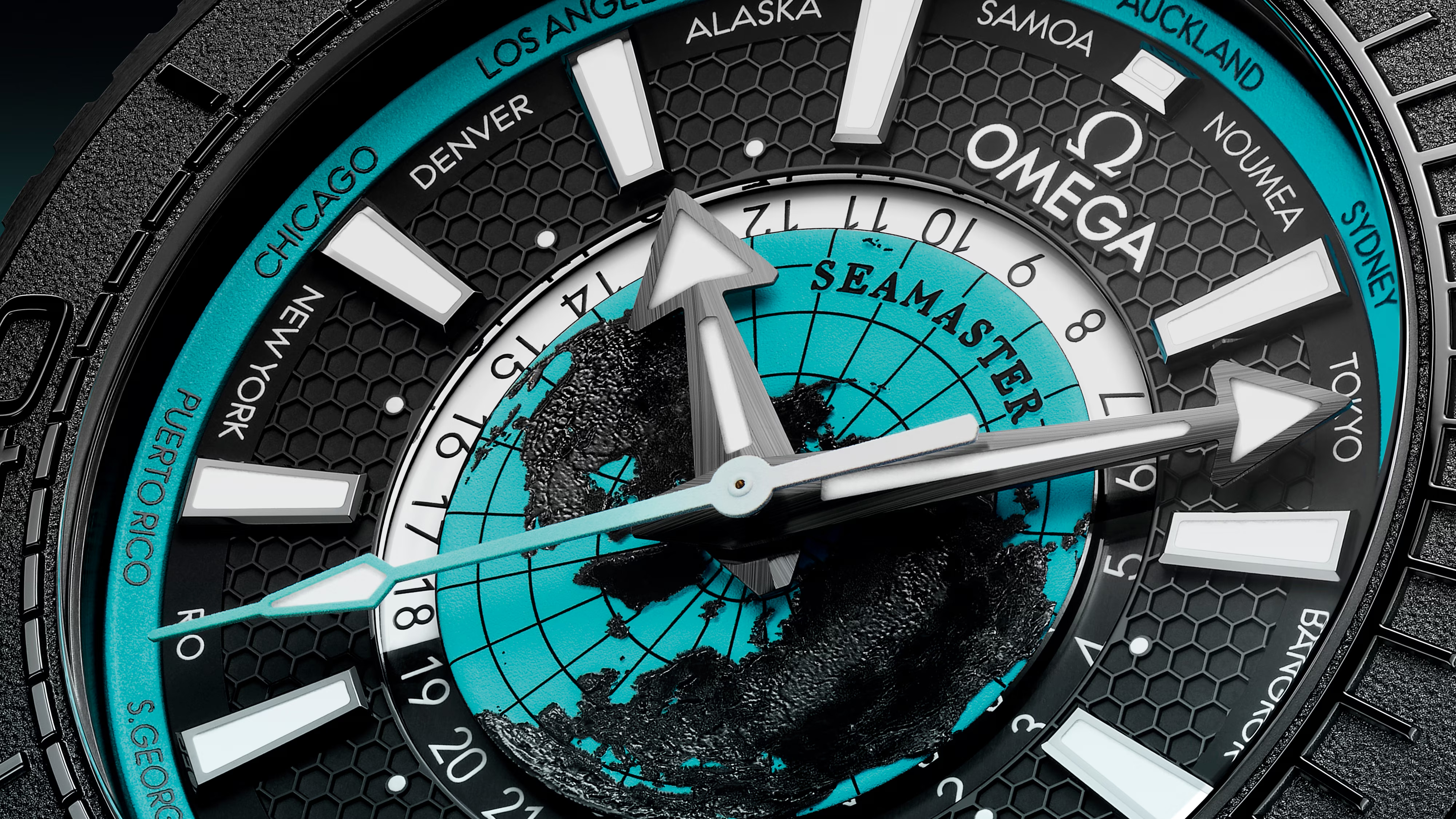2025 Omega 215.92.46.22.01.006 Seamaster Planet Ocean 600M Worldtimer