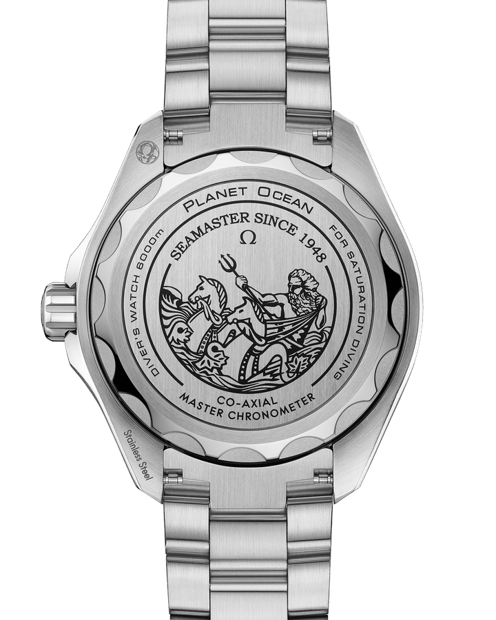 Omega Seamaster Planet Ocean 6000M 45.5 mm, O‑MEGASTEEL on O‑MEGASTEEL