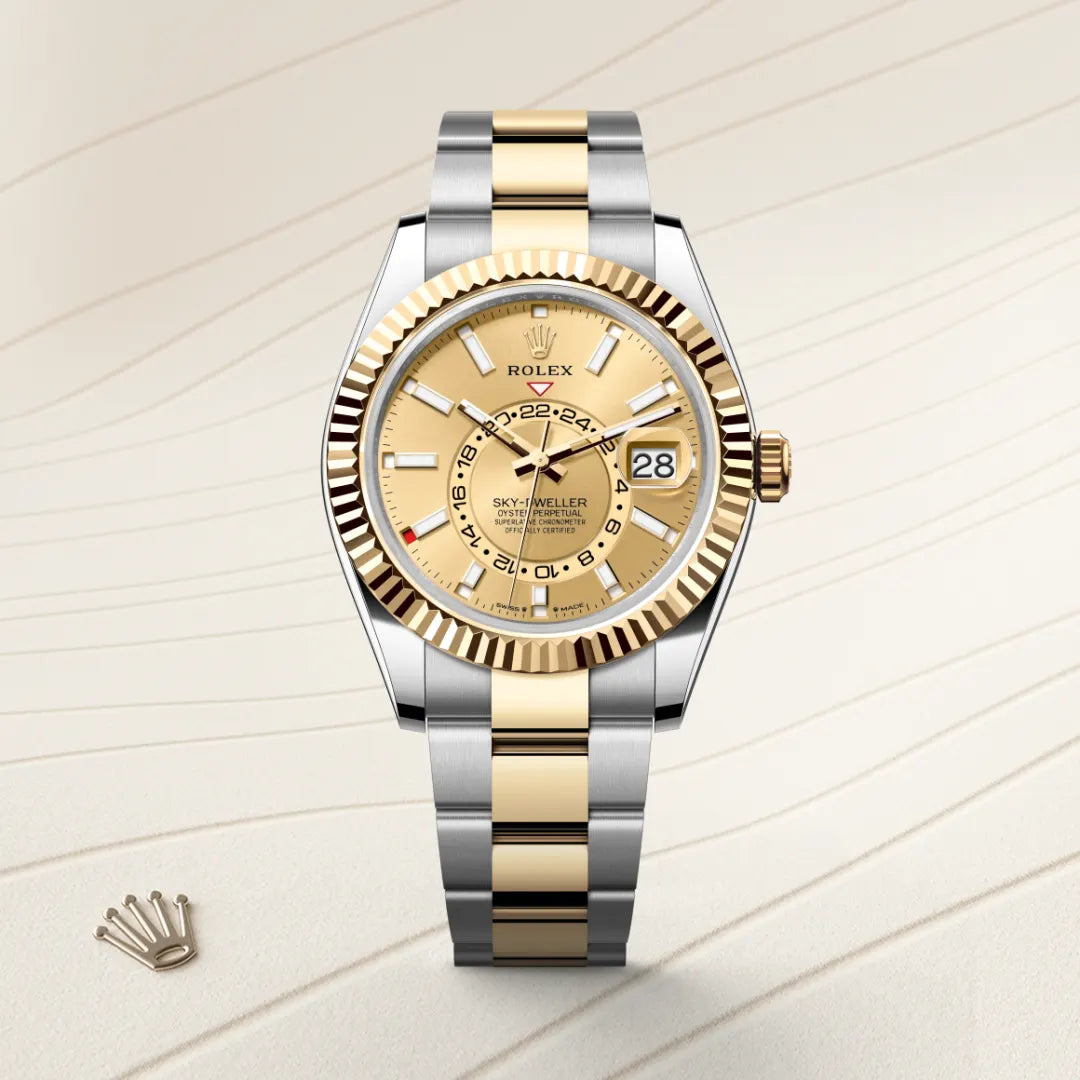 2025 Sky-Dweller Rolex Oyster, 42 mm, Oystersteel and yellow gold M336933-0001