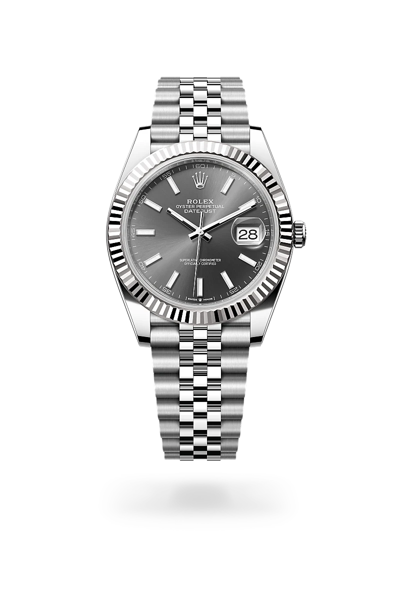 2025 Datejust 41 Rolex Oyster, 41 mm, Oystersteel and white gold M126334-0014