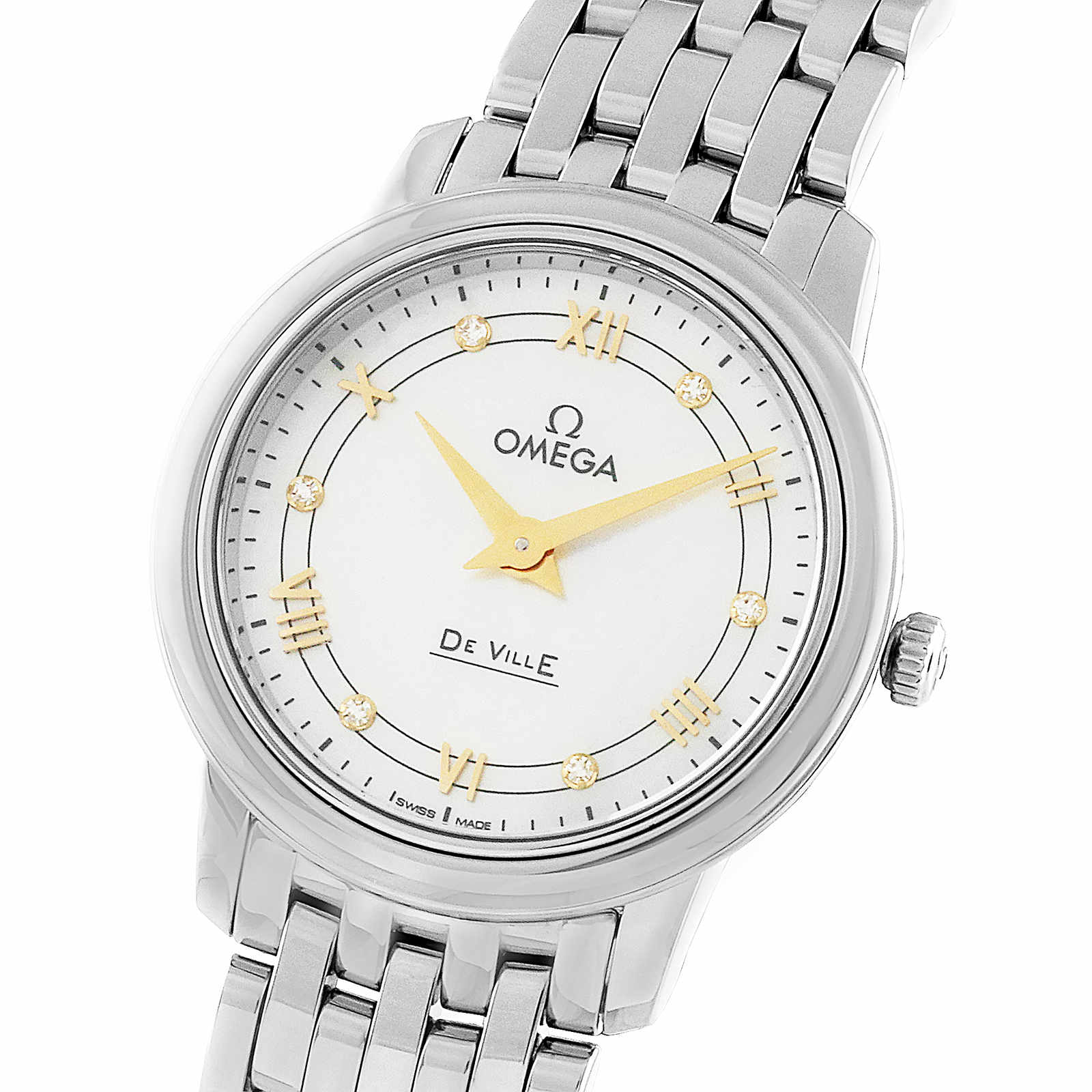 Omega De Ville Ladies 27mm Quartz Stainless Steel Watch-P17331204