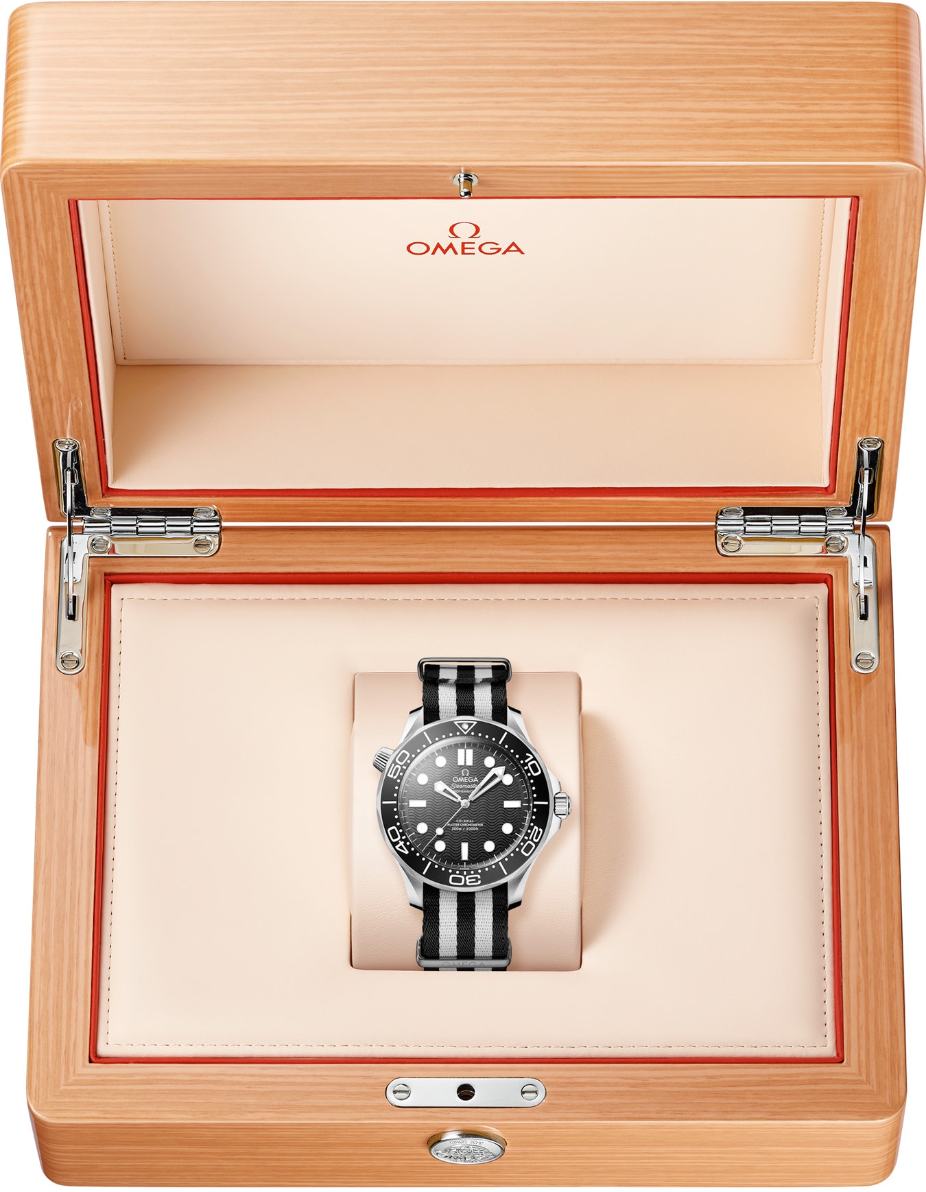 2025 Omega 210.32.42.20.01.005 Seamaster Diver 300M Black Dial on NATO Strap