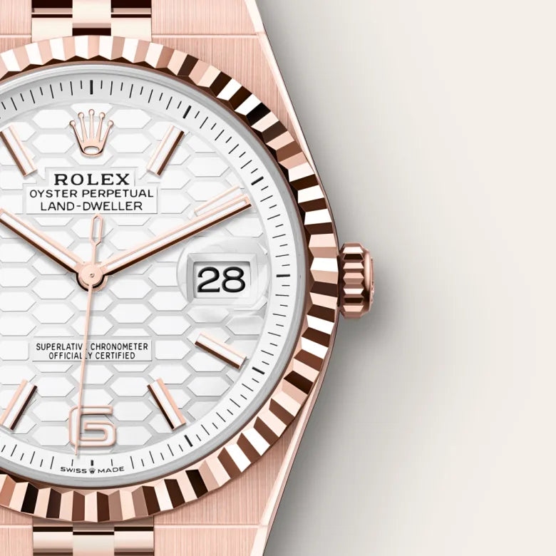 2025 Land-Dweller 40 Rolex Oyster, 40 mm, Everose gold M127335-0001