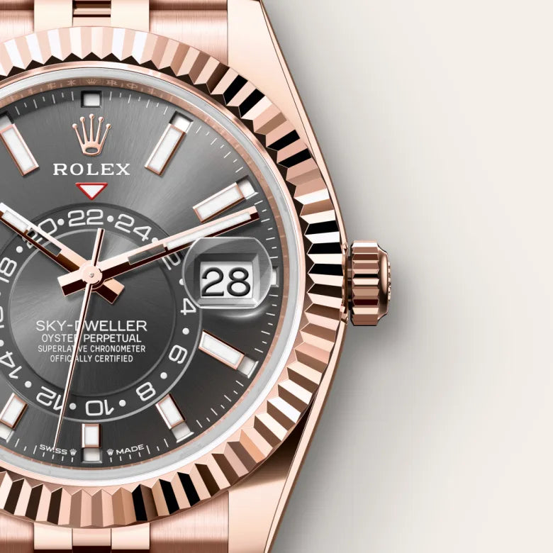 2025 Sky-Dweller Rolex Oyster, 42 mm, Everose gold M336935-0008