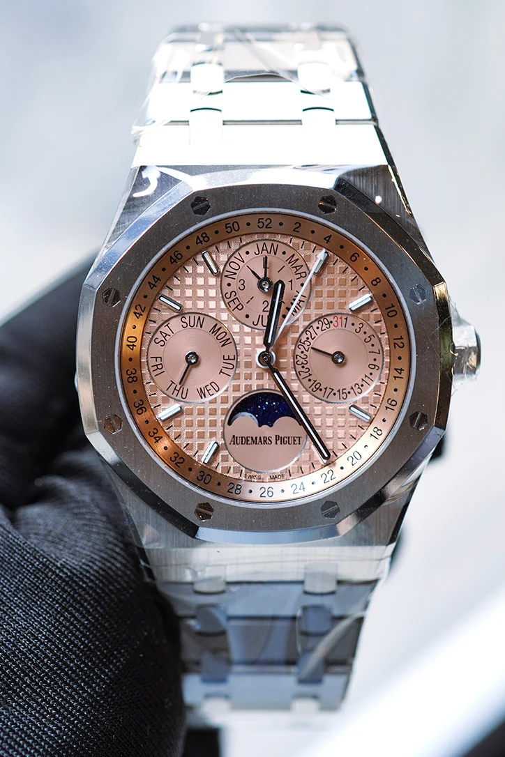 Audemars Piguet Royal Oak 41 Perpetual Calendar Salmon Dial Titanium 26615TI.OO.1220TI.01 DCM