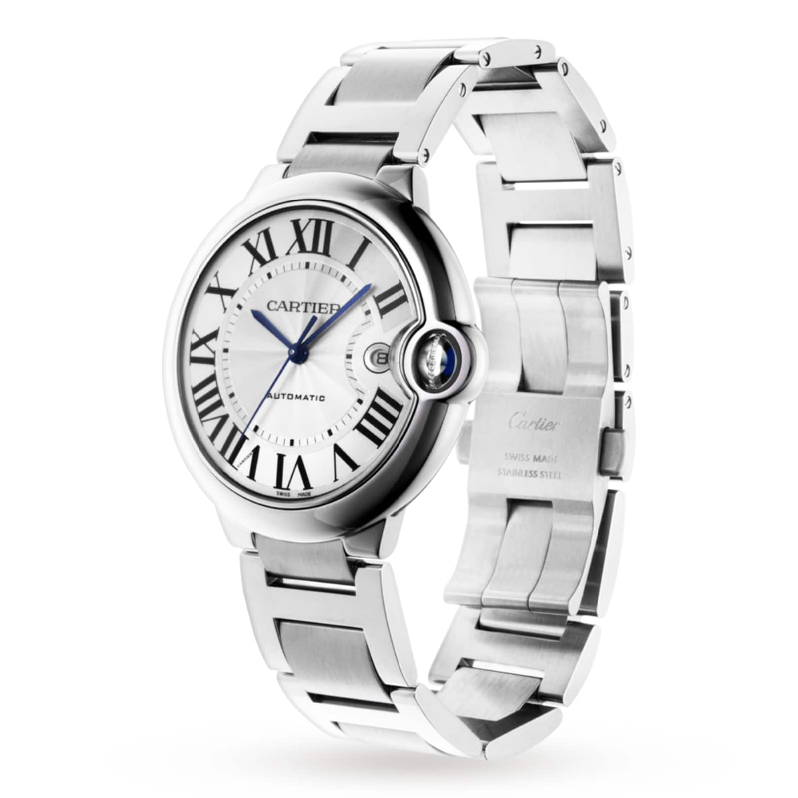 Cartier Ballon Bleu De Cartier Watch 42mm, Automatic Movement, Steel-P17310328