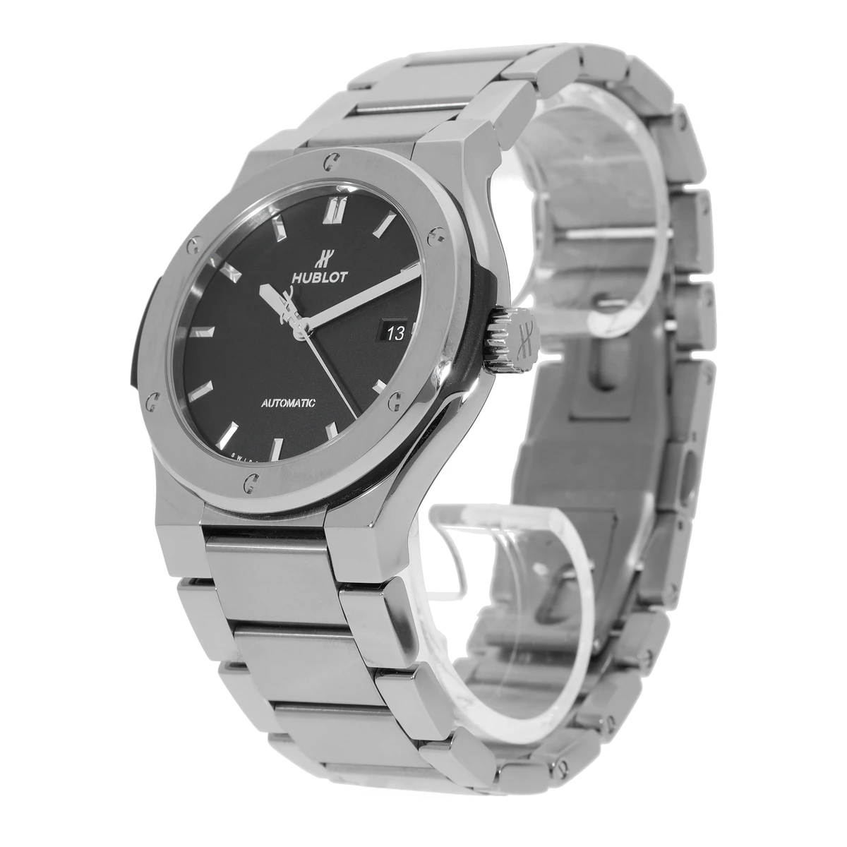 Hublot Classic Fusion 42mm Matte Black Dial Automatic Titanium Men's Watch 548.NX.1170.NX
