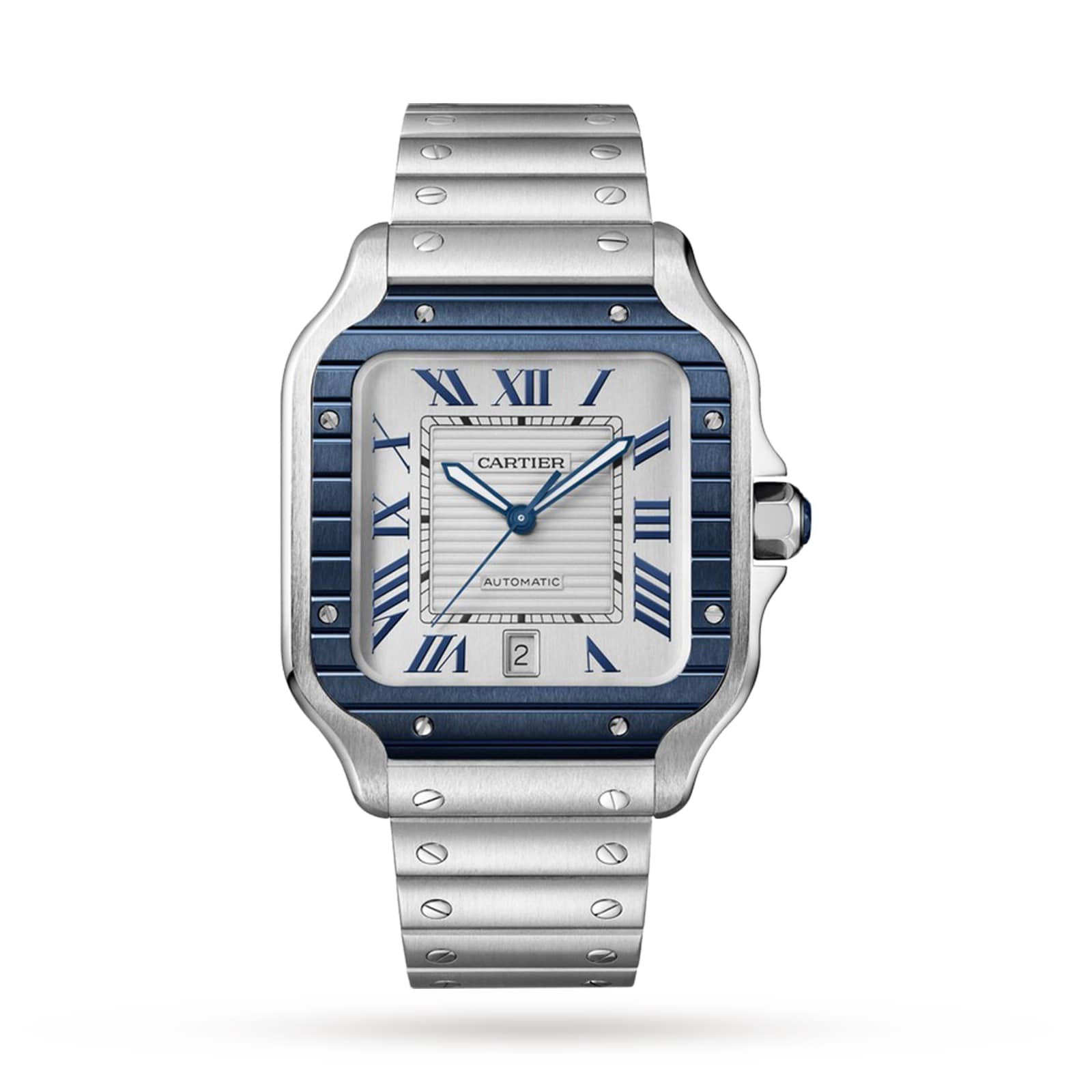 Cartier Santos De Cartier Large Model, Automatic Movement, Stainless Steel-P17311280