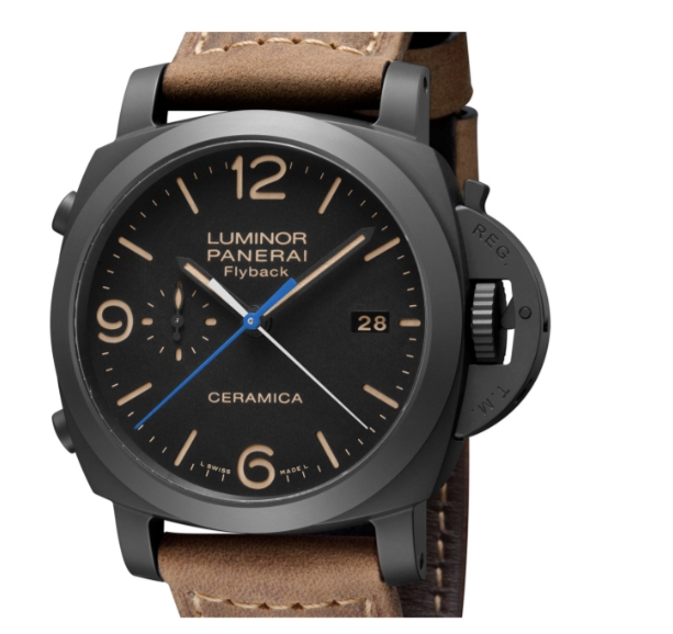 Panerai Luminor 1950 3 Days Chrono Flyback Automatic Ceramica 44mm Black Dial Men's Watch Pam00580