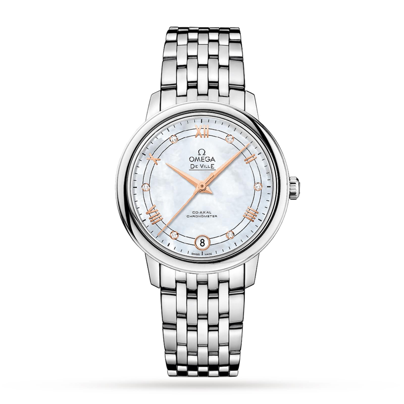 Omega De Ville Prestige Co-Axial Chronometer 33mm Ladies Watch-P17331412