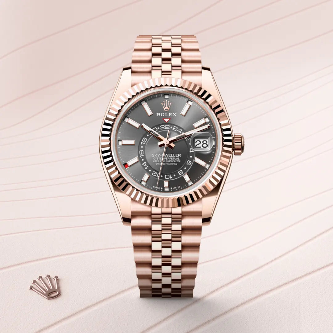 2025 Sky-Dweller Rolex Oyster, 42 mm, Everose gold M336935-0008