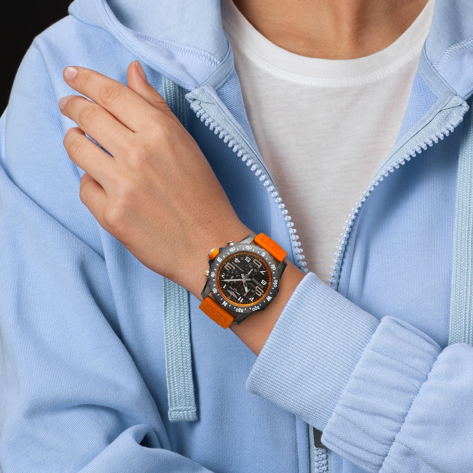 Breitling Endurance Pro 44mm Mens Watch Orange-P17531889