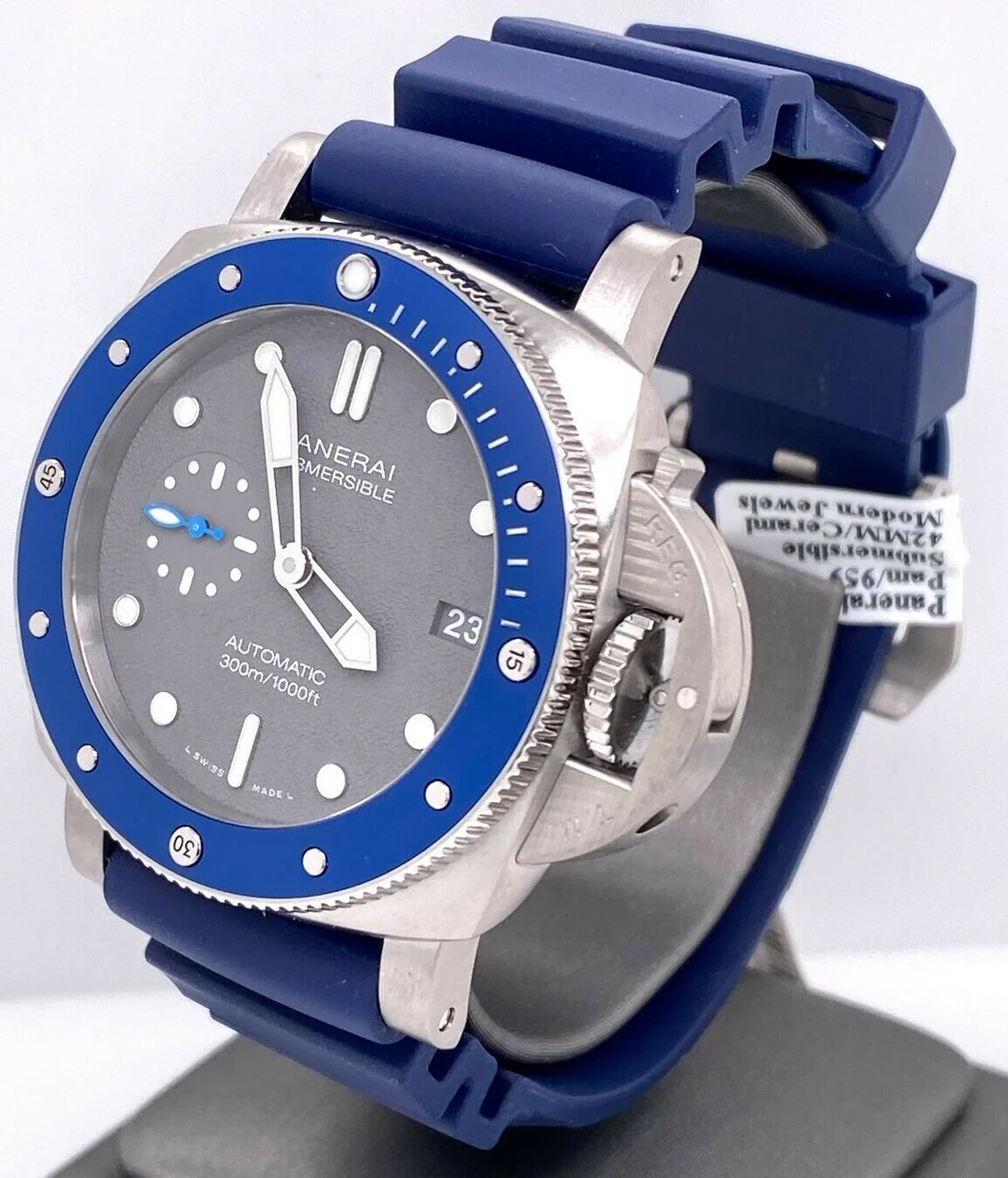 Panerai Luminor Submersible Grey Dial Men's Watch PAM00959