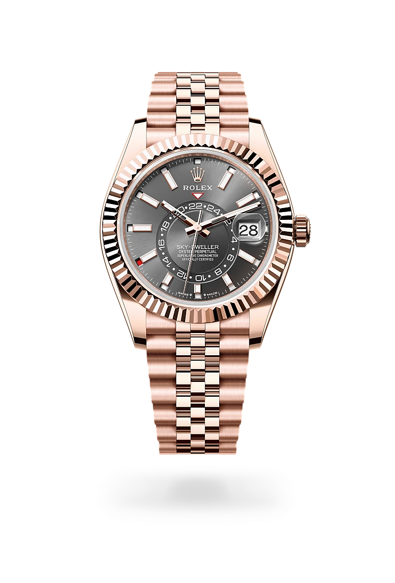 2025 Sky-Dweller Rolex Oyster, 42 mm, Everose gold M336935-0008