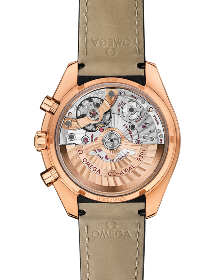 Omega Speedmaster TWO COUNTERS Orange gold Black 44.25mm