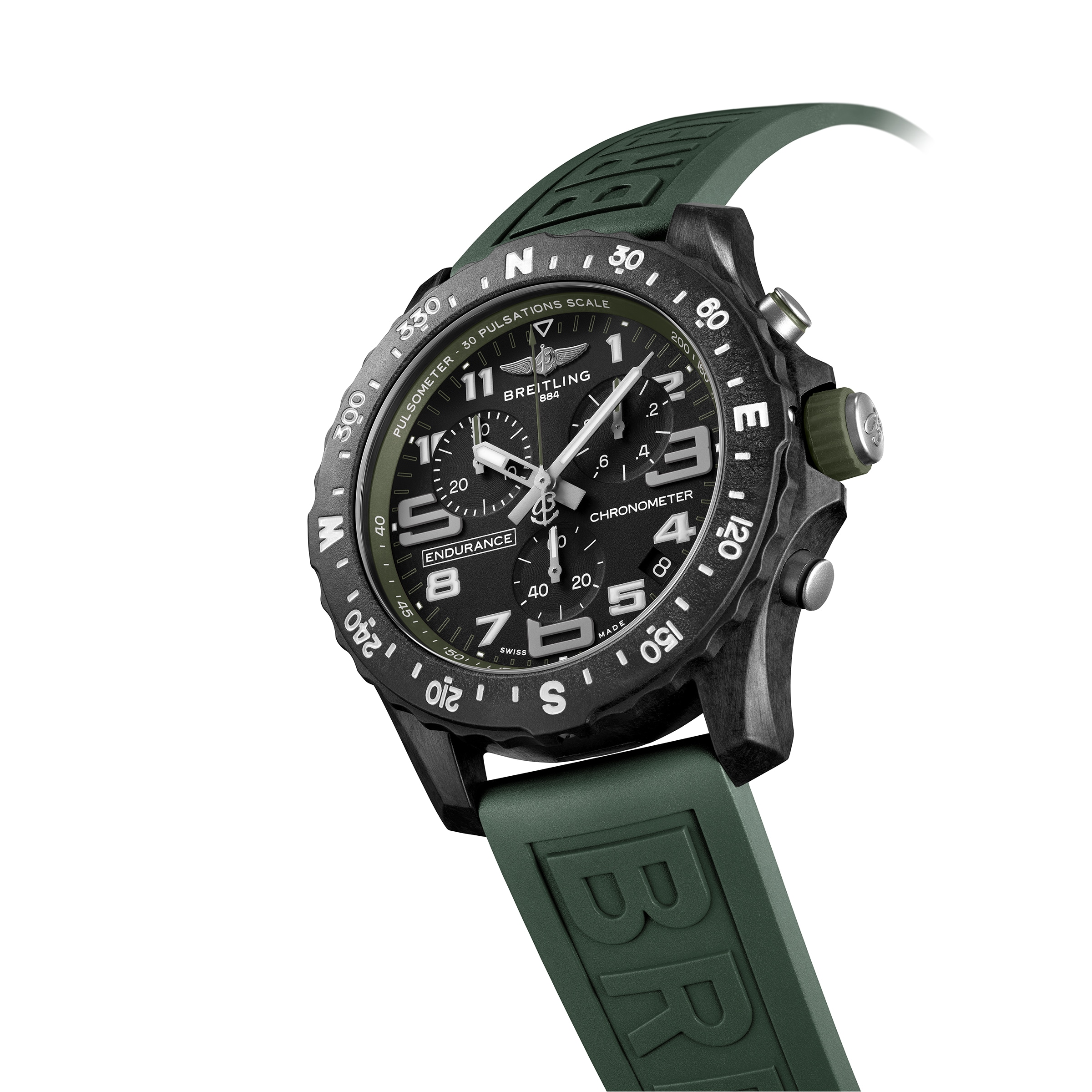 Breitling Endurance Pro 44mm Mens Watch Green-P17532151