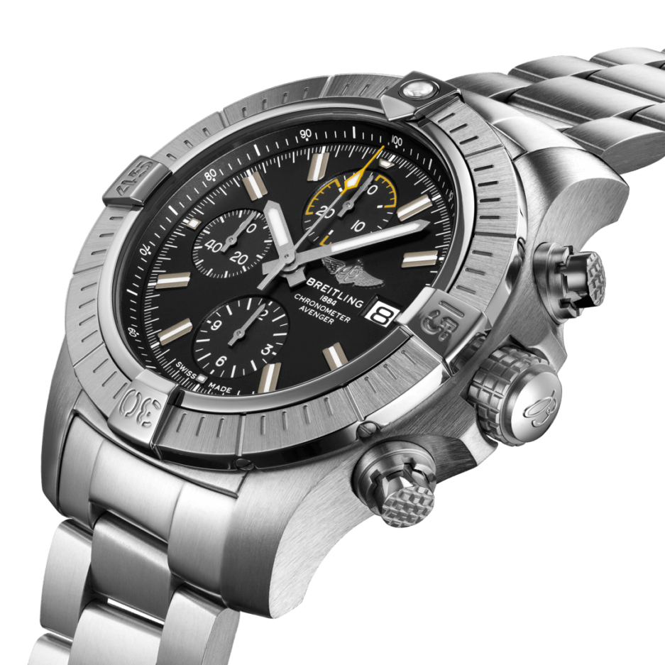 Breitling Avenger Black Dial Chronograph 45mm