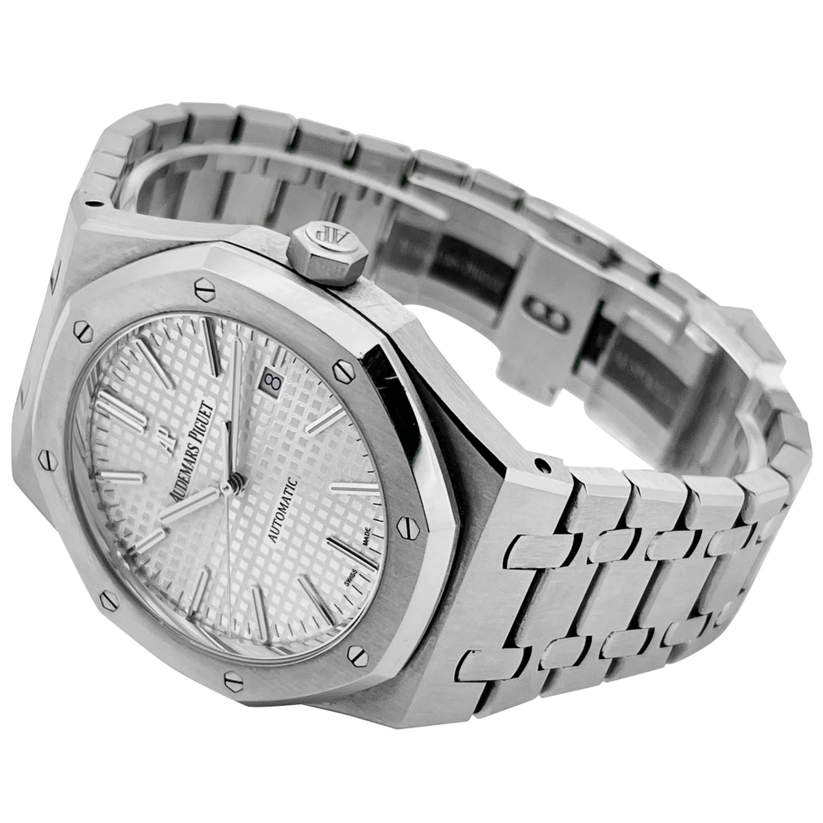 Audemars Piguet Royal Oak 41mm Rhodium-toned Dial Titanium Bracelet Men's Watch 15403IP.OO.1220IP.01