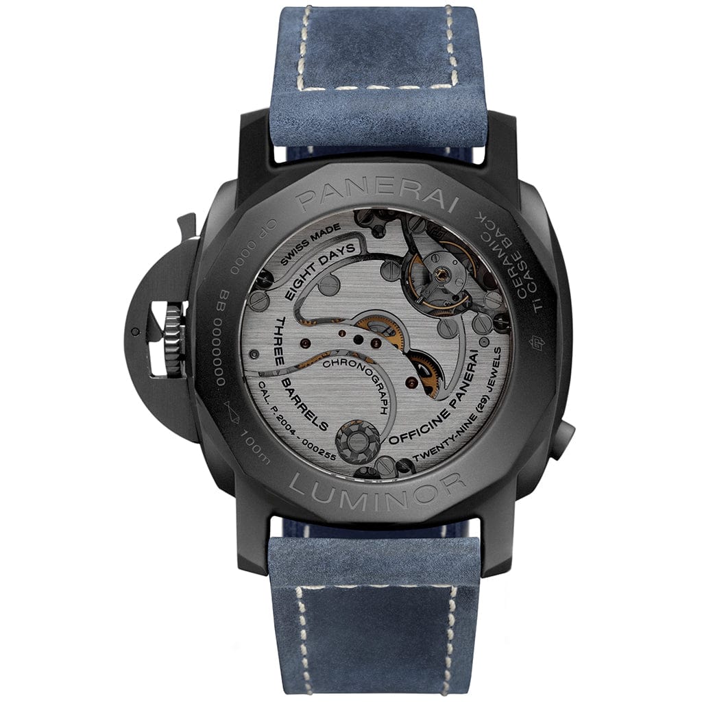 PANERAI Luminor Chrono Monopulsante 8 Giorni GMT Blu Notte PAM01135 Women's