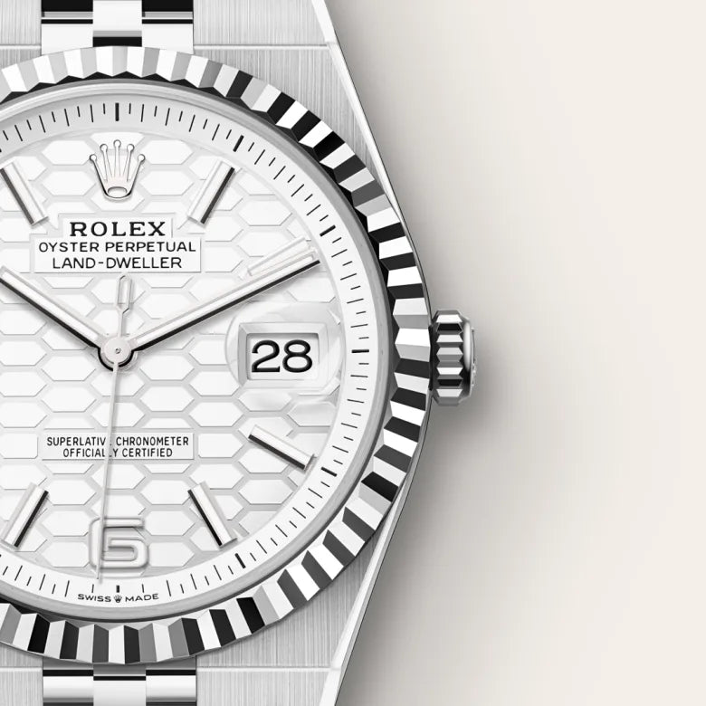2025 Land-Dweller 40 Rolex Oyster, 40 mm, Oystersteel and white gold M127334-0001
