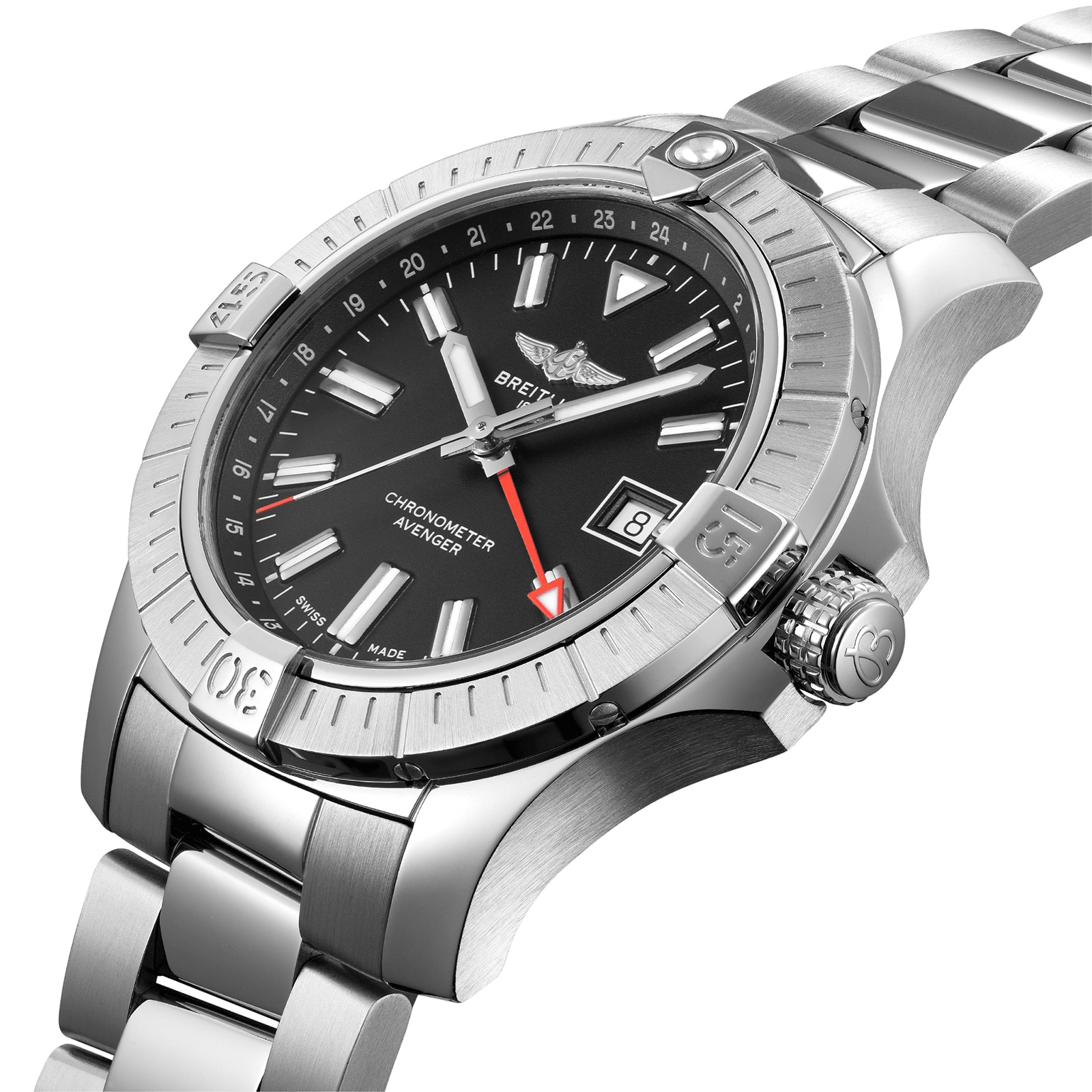 Breitling Avenger Automatic GMT 43 Stainless Steel-P17531872