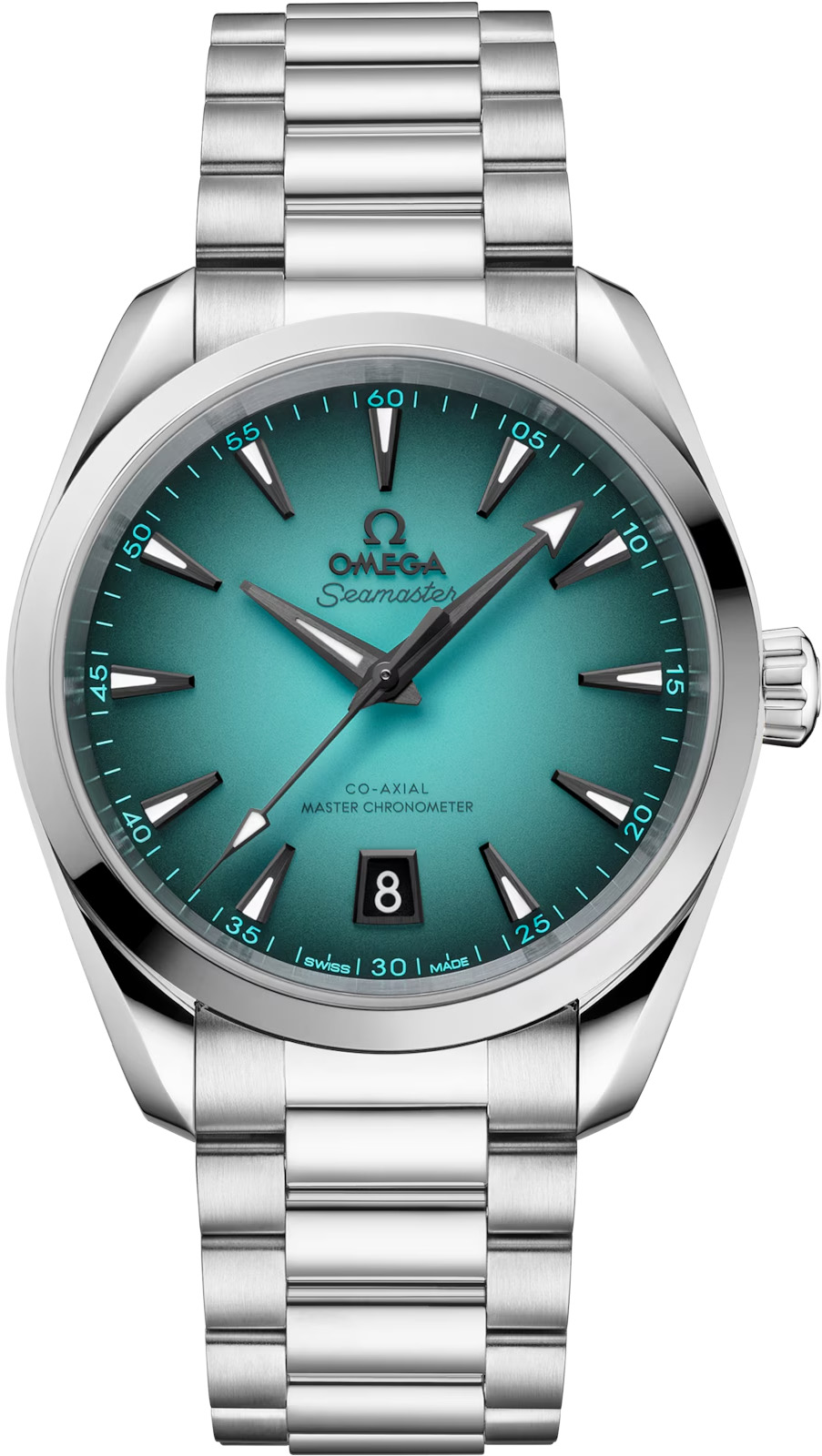 2025 Omega Aqua Terra 150M Turquoise Dial 38mm 220.10.38.20.03.005
