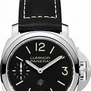 Panerai Luminor Logo Hand Wind Black Dial Men's Watch PAM01084