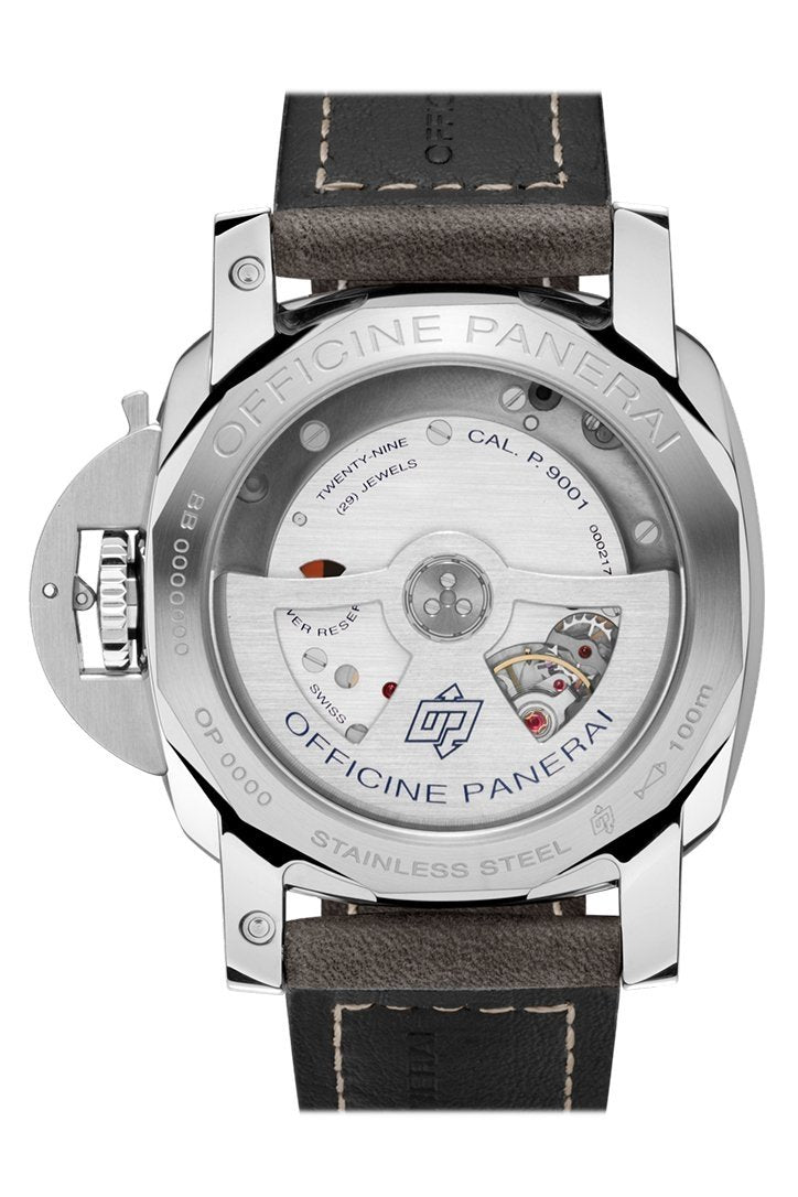 Panerai Luminor 1950 3 Days Gmt Automatic Acciaio 42mm Black Dial Men's Watch Pam00535