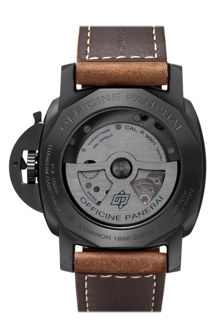 Panerai Luminor 1950 3 Days Gmt Automatic Ceramica 44mm Black Dial Men's Watch Pam00441