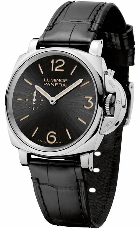 Panerai Luminor Due 3 Days Acciaio - 42mm Black Dial Men's Watch Pam00676