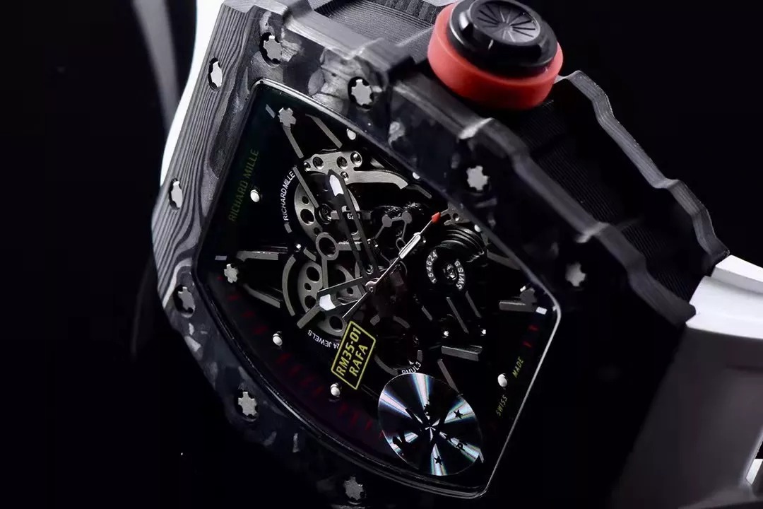 RM 35-01 Black White Strap 42mm