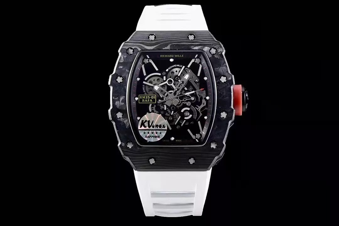 RM 35-01 Black White Strap 42mm