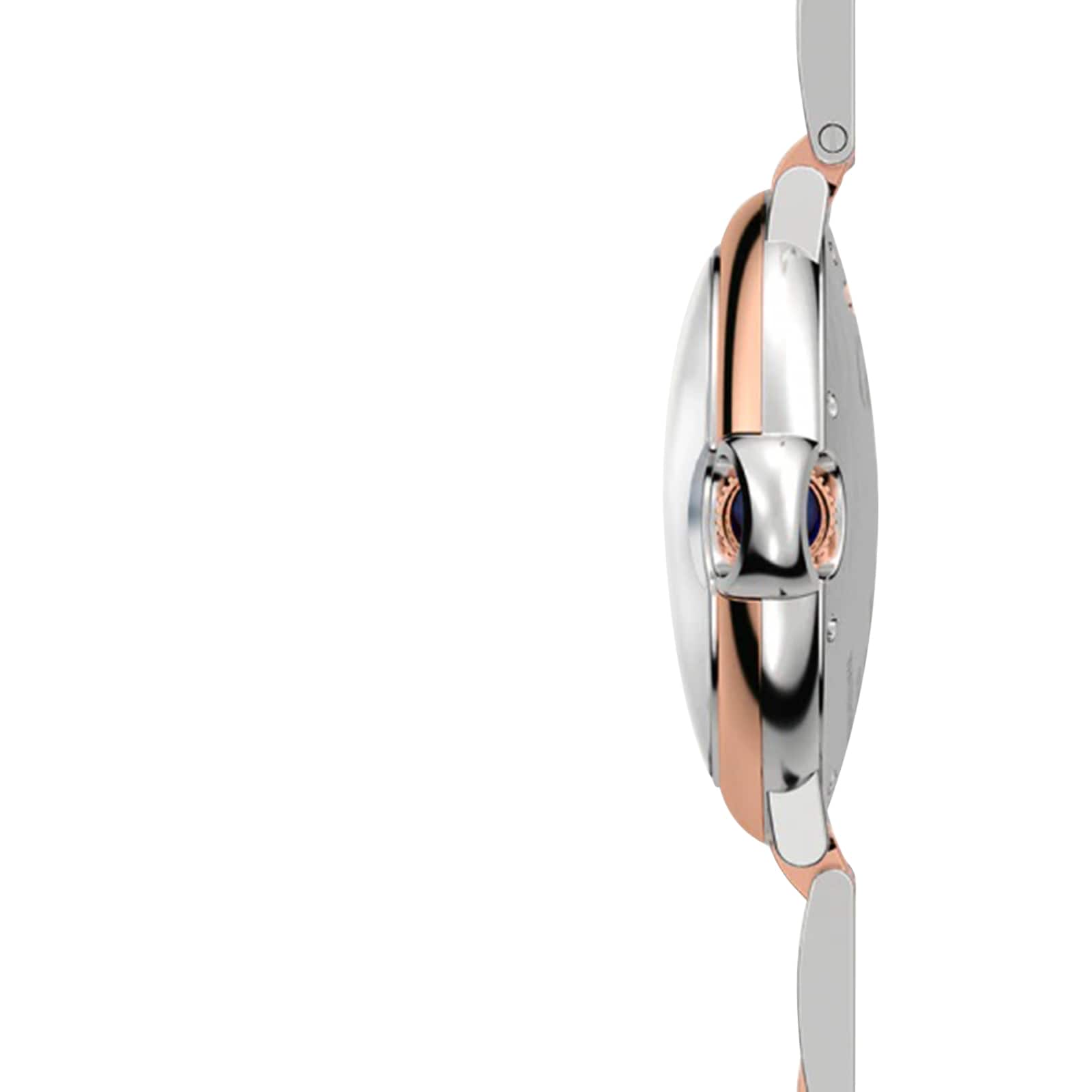 Cartier Ballon Bleu de Cartier watch, 36 mm, mechanical movement with automatic winding. Steel case, rose gold-P17311143