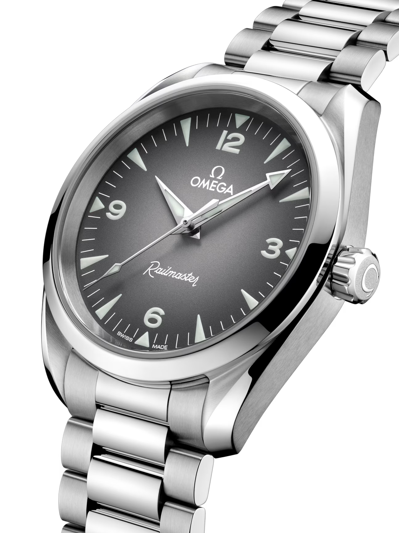 2025 Omega 235.10.38.20.06.001 Railmaster on Bracelet