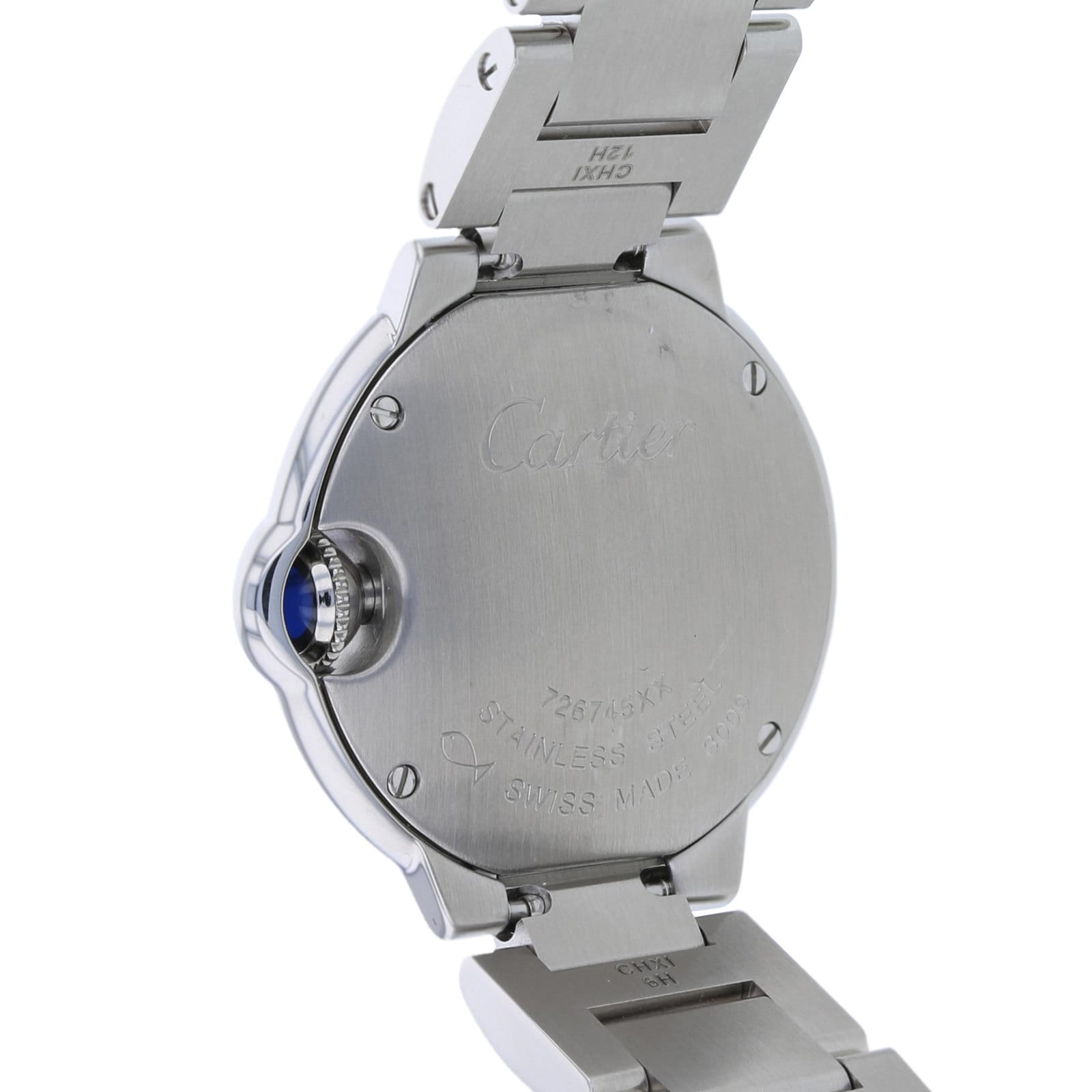 Cartier Ballon Bleu De Cartier Watch 28mm, Quartz Movement, Steel, Diamonds-P17310729