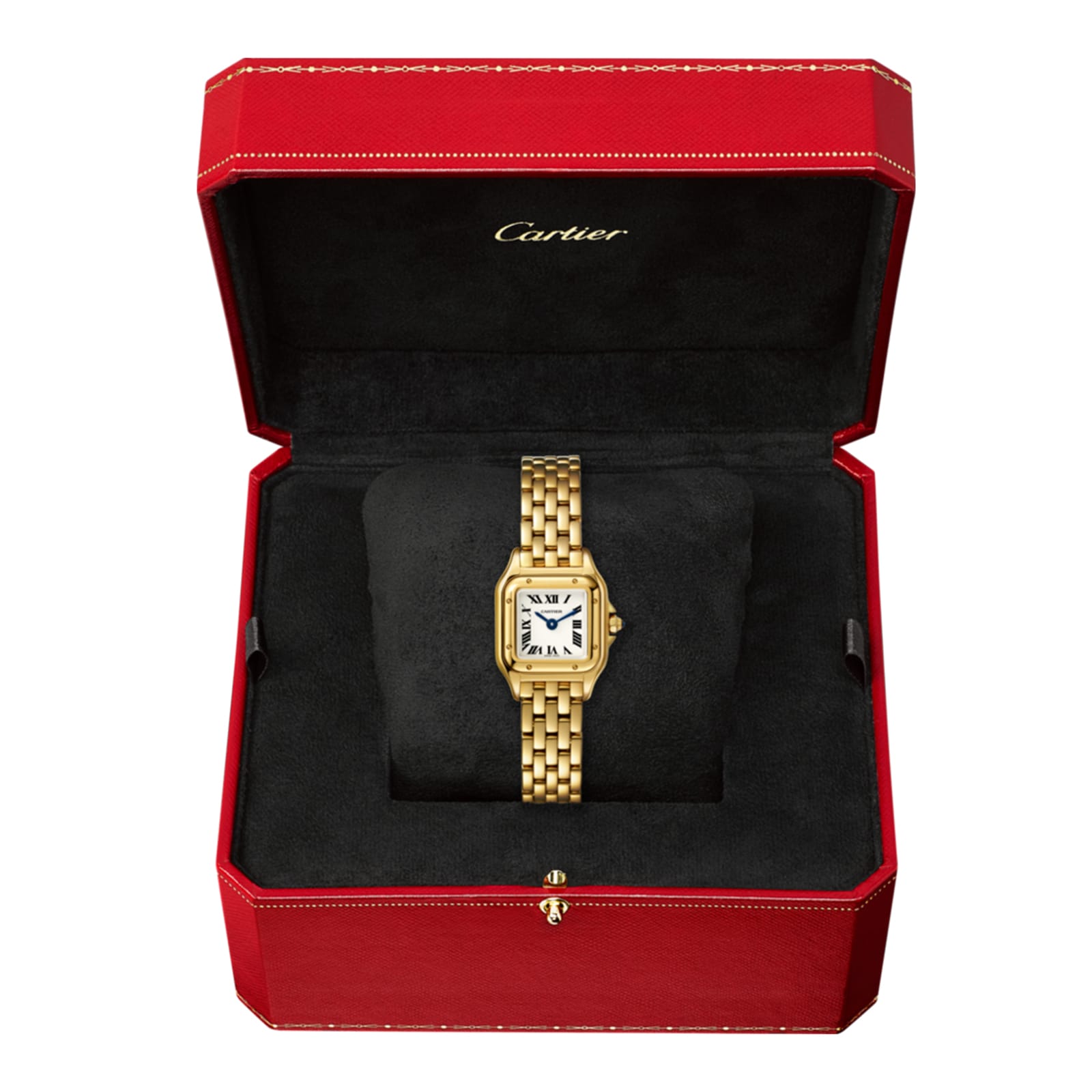 Cartier Panthère De Cartier Watch Mini Model, Quartz Movement, Yellow Gold-P17311050