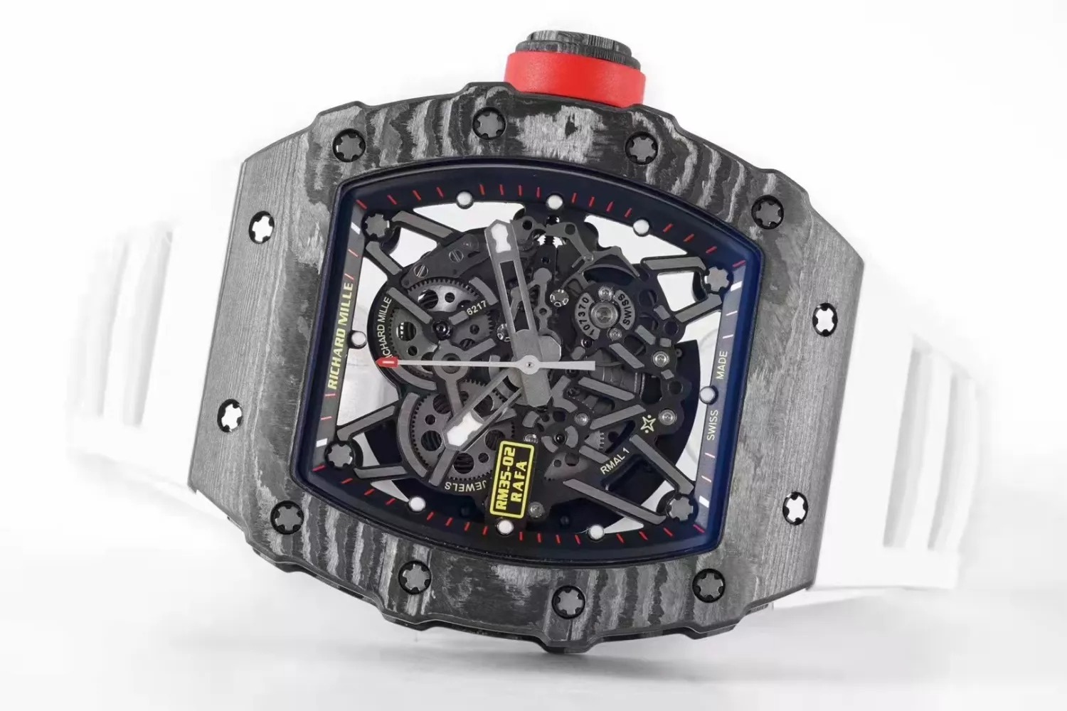 RM 35-02 Black White Strap 42mm