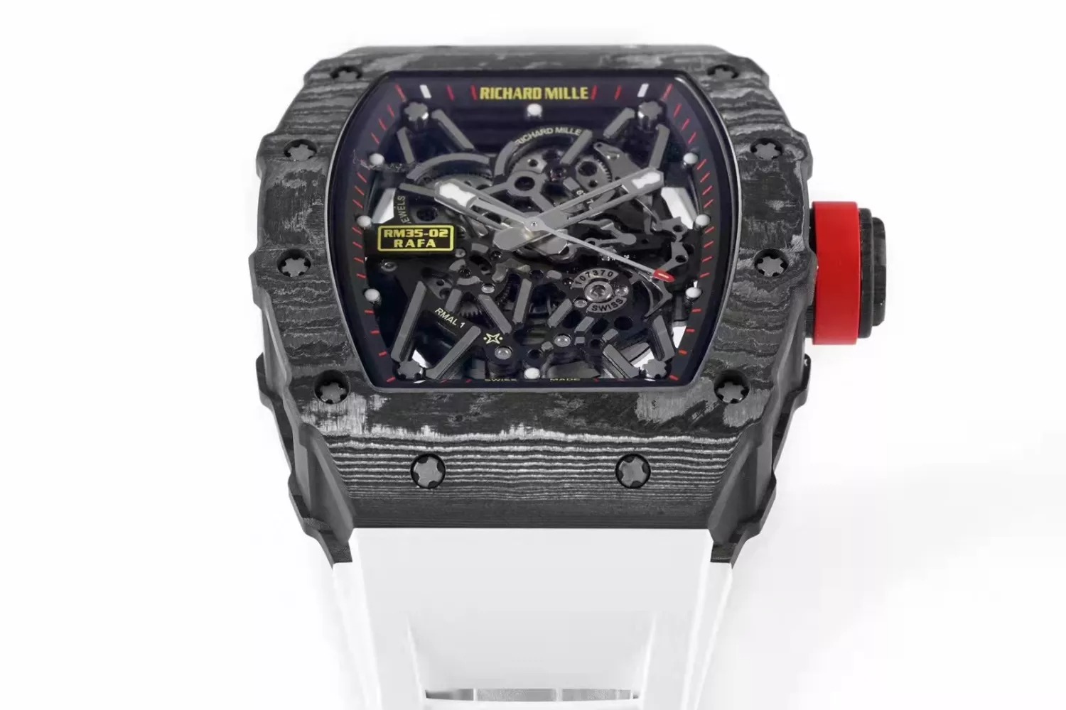 RM 35-02 Black White Strap 42mm