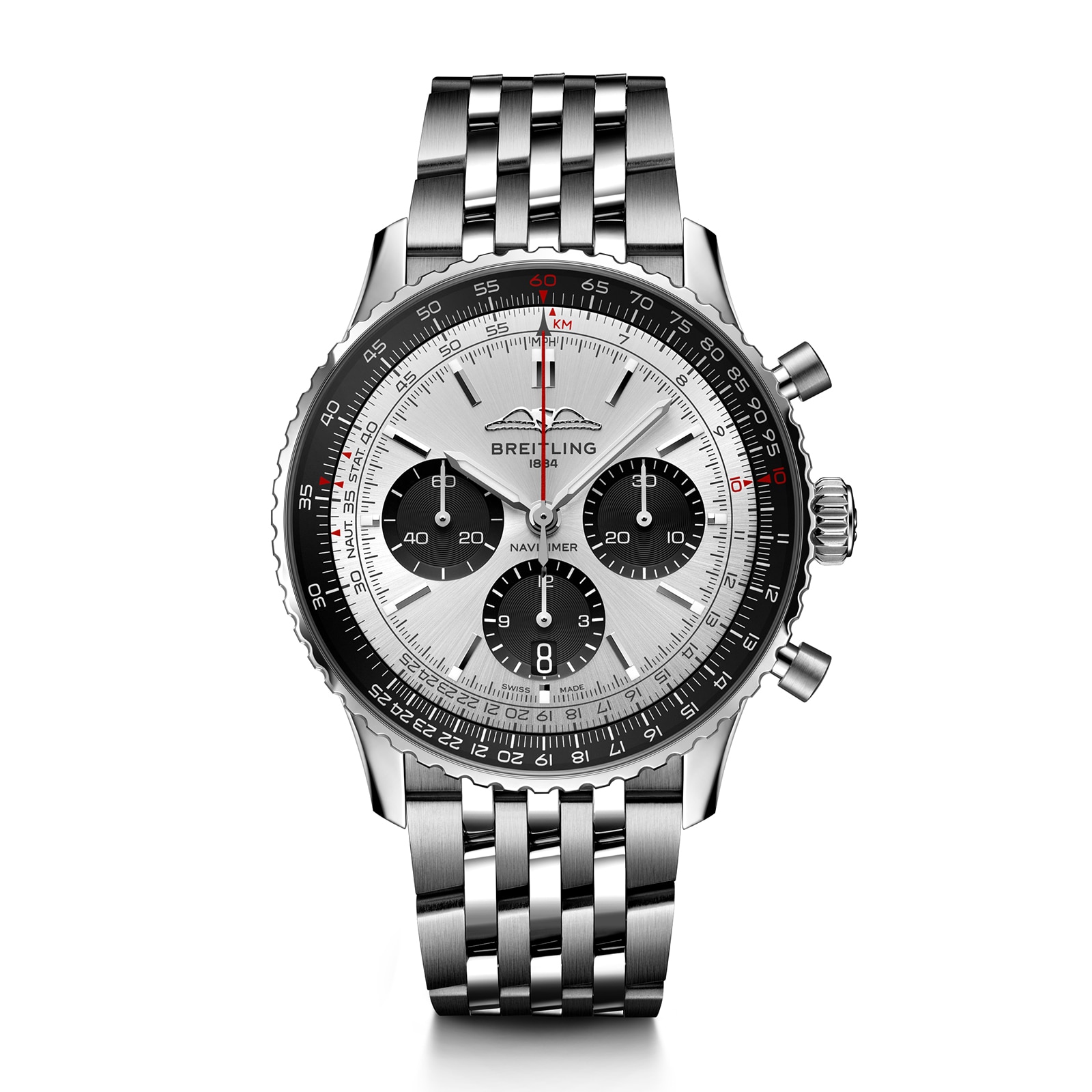 Breitling Navitimer B01 Chronograph 43mm Mens Watch Silver-P17532088