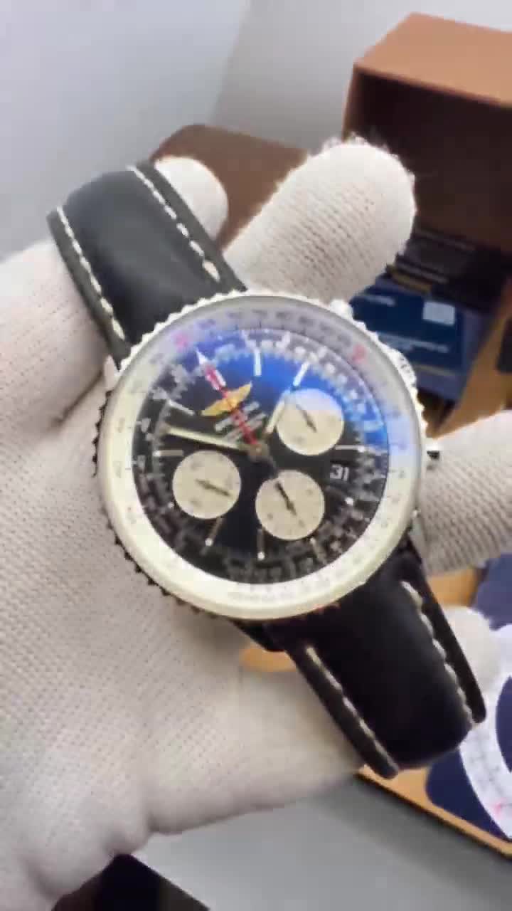 Breitling Navitimer B01 Chronograph 43mm Mens Watch Silver-P17532091